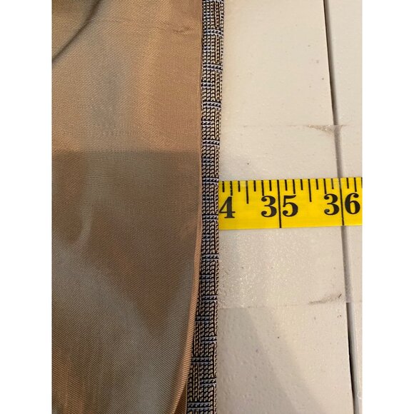 Cicchini Custom Clothier Mens Blazer Size Como Silk Wool Blend Tan & Gray 52R - Picture 8 of 13